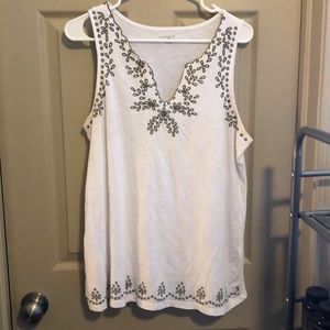 LOFT embroidered Tank